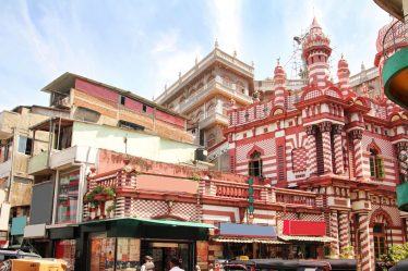 Les rues du cartier de Pettah dans la ville de Colombo, Sri-lanka