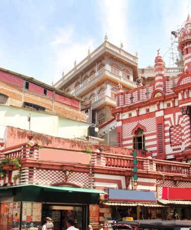 Les rues du cartier de Pettah dans la ville de Colombo, Sri-lanka